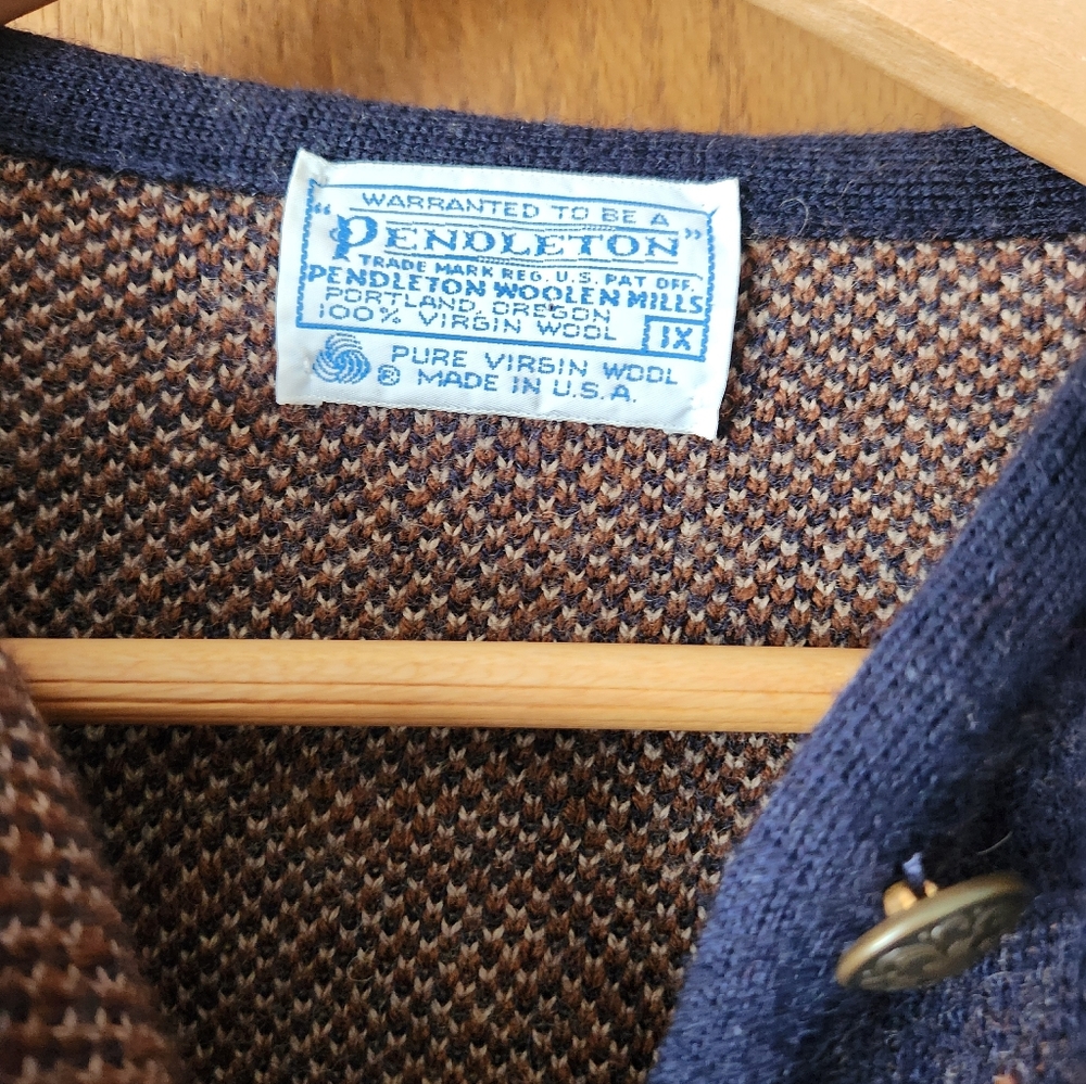Pendleton Wool Cardigan - Vintage! - Picture 6 of 6